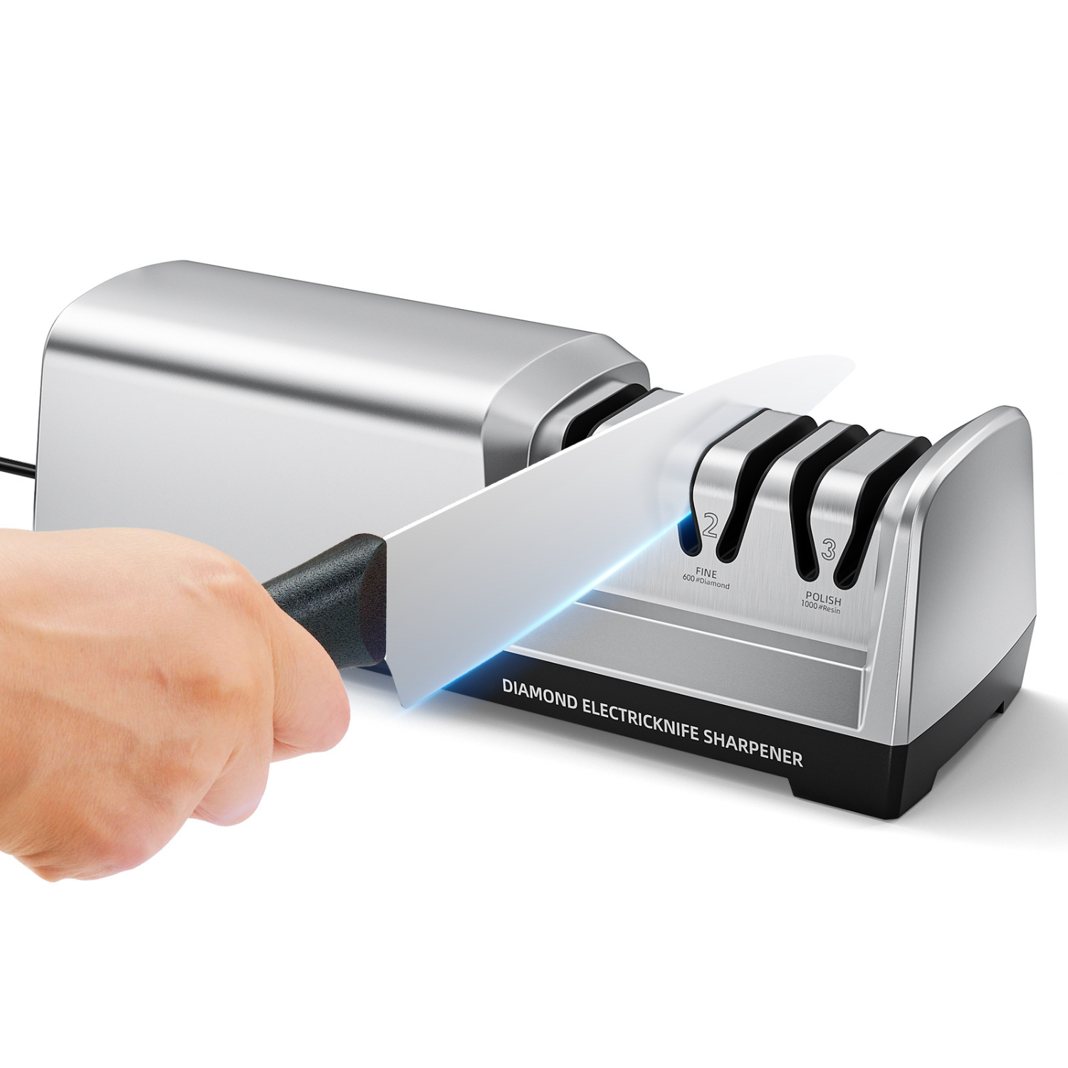 Leo | Electric Knife Sharpener with Diamond Abrasives - Sharpener