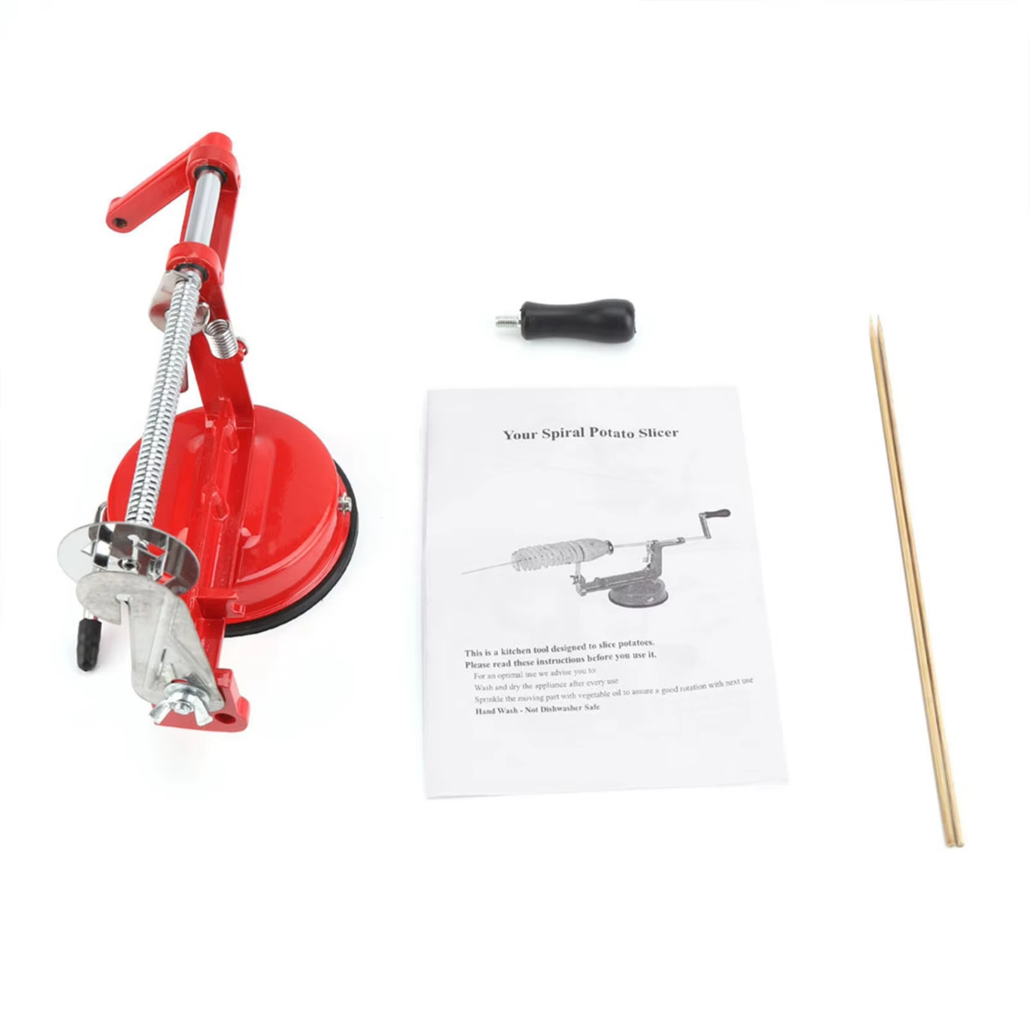 Zack | Manual Spiral Potato Cutter with Suction Base - Slicer