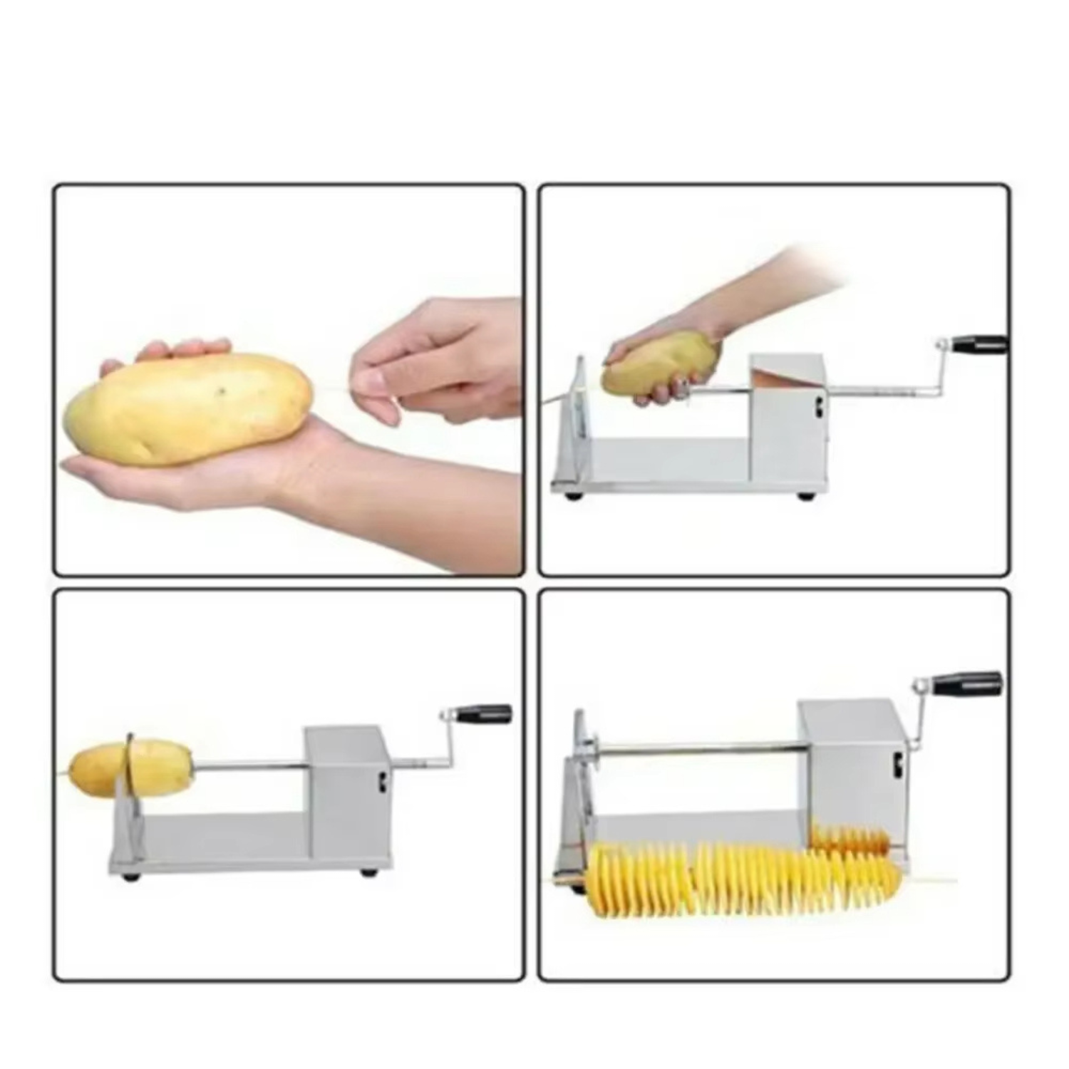 Eli | Stainless Steel Spiral Cutter & Apple Slicer - Slicer