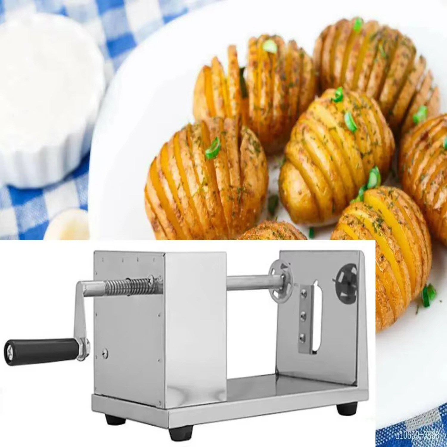 Eli | Stainless Steel Spiral Cutter & Apple Slicer - Slicer